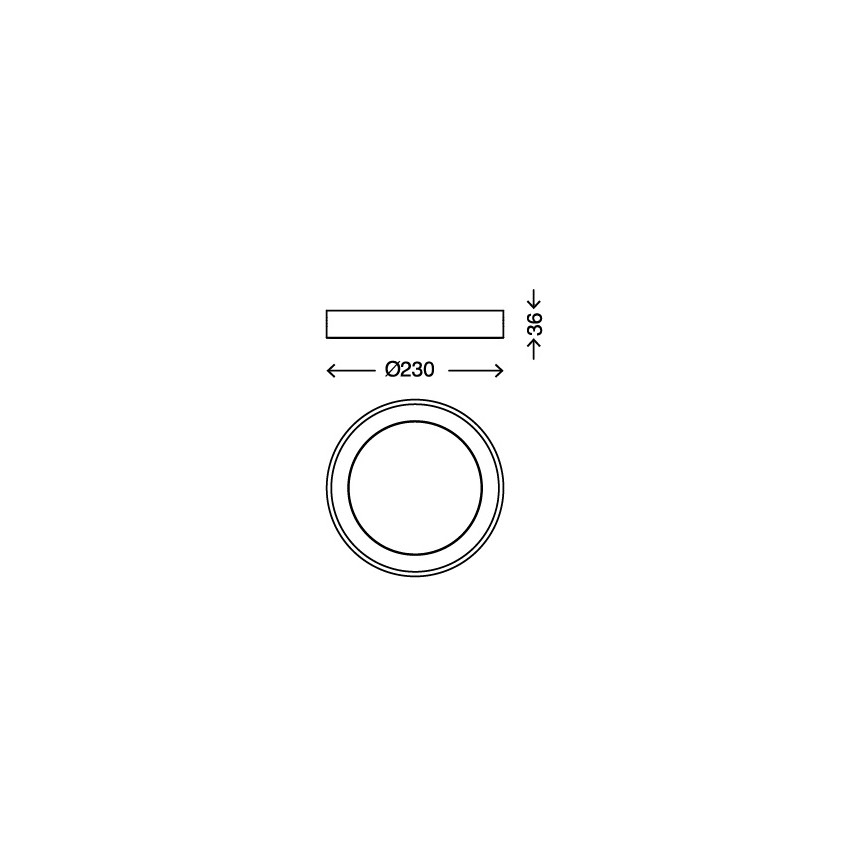 Briloner 7300-016 - LED lubinis šviestuvas LED/18W/230V