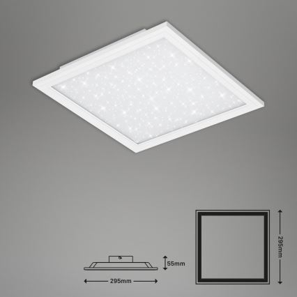 Briloner 7301-016 - LED Pritemdomas lubinis šviestuvas STARRY SKY LED/18W/230V 3000-6000K + nuotolinio valdymo pultas