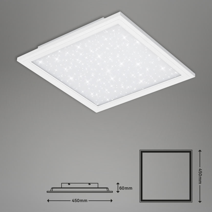 Briloner 7302-016 - LED Pritemdomas lubinis šviestuvas STARRY SKY LED/23W/230V 3000-6000K + nuotolinio valdymo pultas