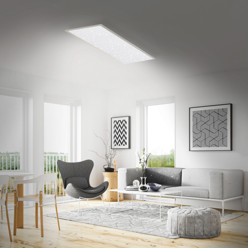 Briloner 7308-016 - LED Pritemdomas lubinis šviestuvas STARRY SKY LED/24W/230V 3000-6000K + nuotolinio valdymo pultas