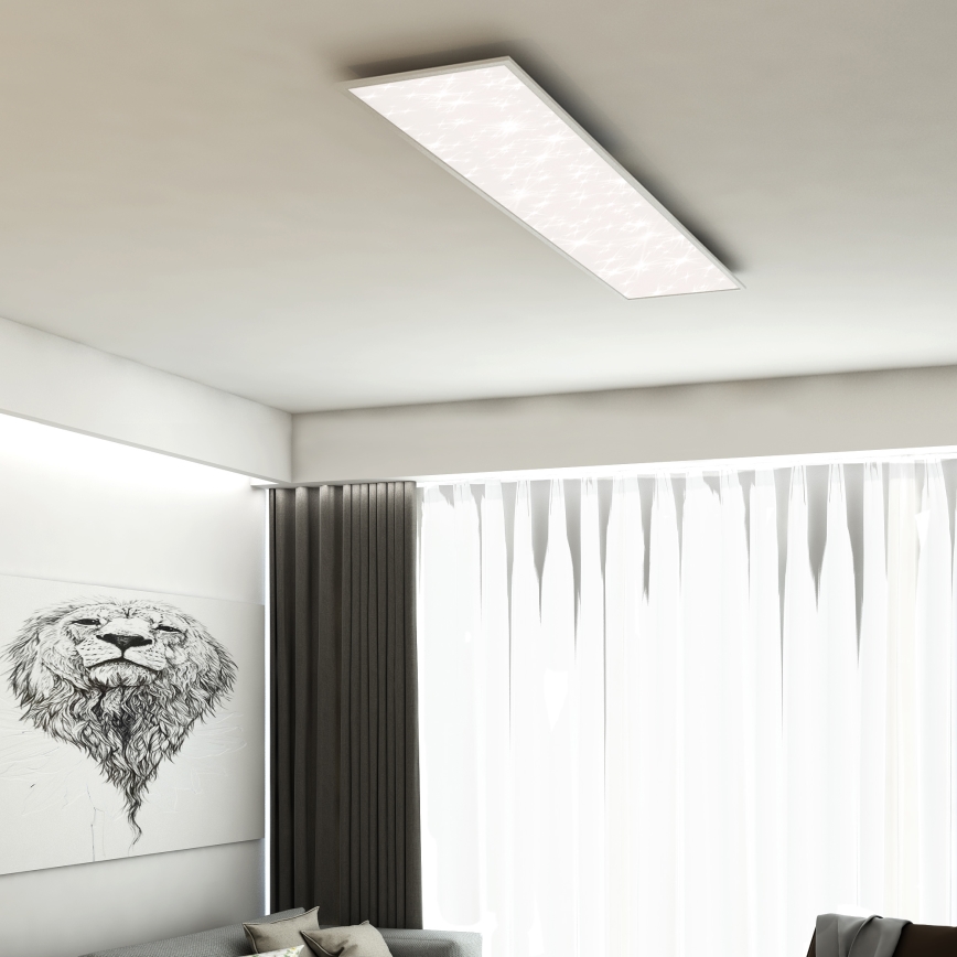 Briloner 7308-016 - LED Pritemdomas lubinis šviestuvas STARRY SKY LED/24W/230V 3000-6000K + nuotolinio valdymo pultas