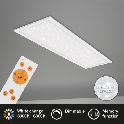 Briloner 7308-016 - LED Pritemdomas lubinis šviestuvas STARRY SKY LED/24W/230V 3000-6000K + nuotolinio valdymo pultas