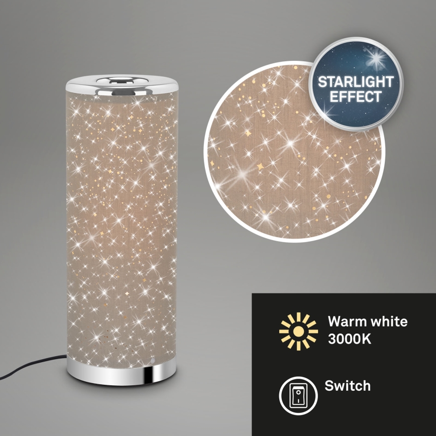Briloner 7334-011 - LED stalinis šviestuvas STARRY SKY 1xGU10/5W/230V ruda