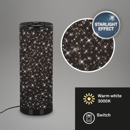 Briloner 7334-015 - LED stalinis šviestuvas STARRY SKY 1xGU10/5W/230V juoda