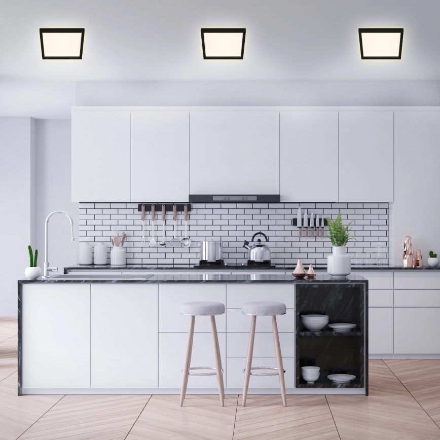 Briloner 7362-015 - LED Lubinis šviestuvas CADRE LED/18W/230V 29,6x29,6 cm juodas