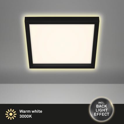 Briloner 7362-015 - LED Lubinis šviestuvas CADRE LED/18W/230V 29,6x29,6 cm juodas