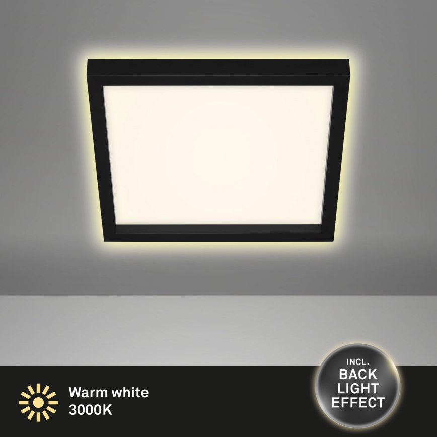Briloner 7362-015 - LED Lubinis šviestuvas CADRE LED/18W/230V 29,6x29,6 cm juodas