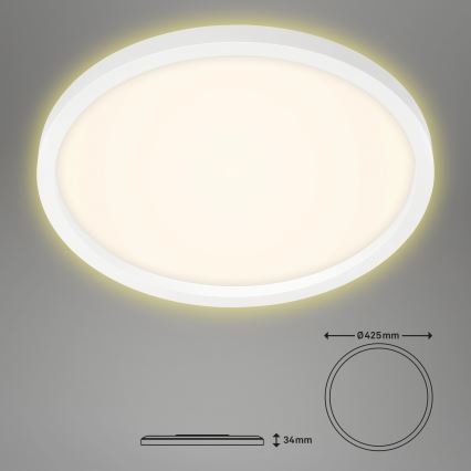 Briloner 7363-016 - LED Lubinis šviestuvas CADRE LED/22W/230V d. 42,5 cm baltas