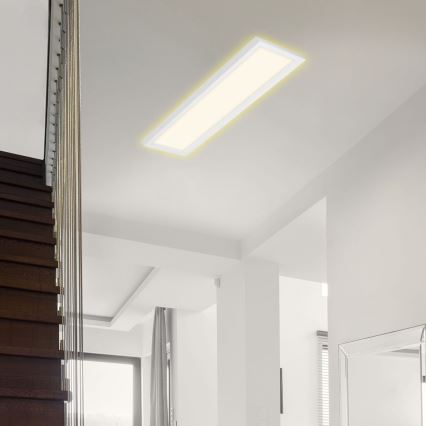 Briloner 7365-016 - LED Lubinis šviestuvas CADRE LED/22W/230V 58,2x20,2 cm baltas