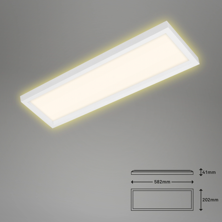 Briloner 7365-016 - LED Lubinis šviestuvas CADRE LED/22W/230V 58,2x20,2 cm baltas