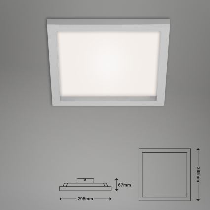 Briloner 7370-014 - LED pritemdomas lubinis šviestuvas LED/18W/230V 3000-6500K + nuotolinio valdymo pultas