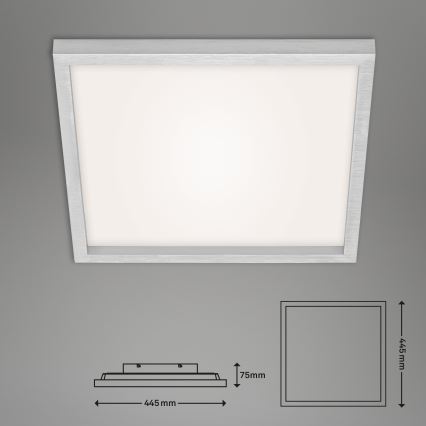 Briloner 7371-014 - LED reguliuojamas lubų šviestuvas LED/24W/230V 3000-6500K + nuotolinio valdymo pultas