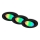 Briloner 7373-035 - KOMPLEKTAS 3x LED RGB Pritemdomas įleidžiamas lubinis šviestuvas LED/4,9W/230V Wi-Fi Tuya + nuotolinio valdymo pultas