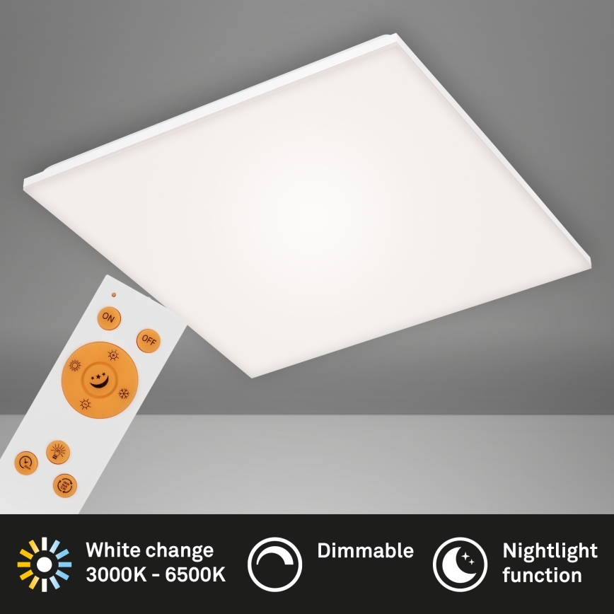 Briloner 7378216 - LED pritemdoma panelė LED/38W/230V 3000-6500K + nuotolinio valdymo pultas