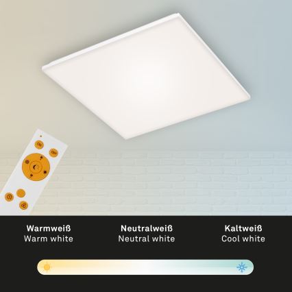 Briloner 7378216 - LED pritemdoma panelė LED/38W/230V 3000-6500K + nuotolinio valdymo pultas