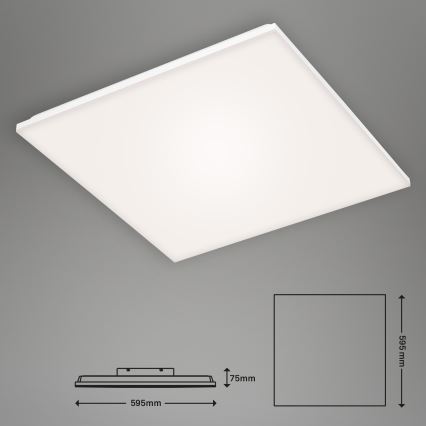 Briloner 7378216 - LED pritemdoma panelė LED/38W/230V 3000-6500K + nuotolinio valdymo pultas