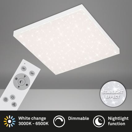 Briloner 7381-116 - LED Pritemdomas lubinis šviestuvas STARRY SKY LED/24W/230V 3000-6500K + nuotolinio valdymo pultas