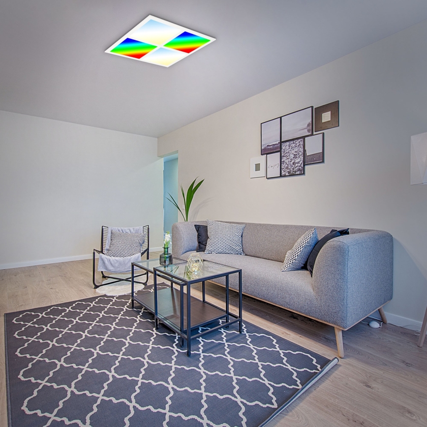 Briloner 7387-016 - LED RGBW reguliuojamas lubų šviestuvas LED/24W/230V 3000-6500K + nuotolinio valdymo pultas