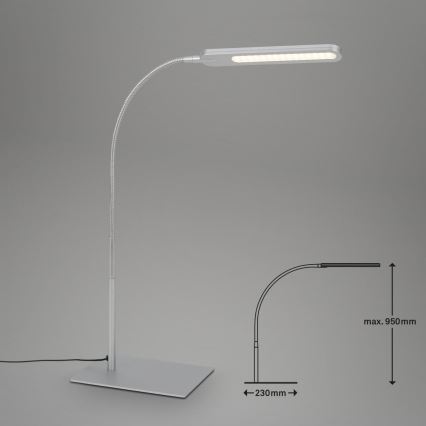Briloner 7389-014 - LED Pritemdoma lanksti stalinė lempa SERVO LED/8W/230V 3000/4000/6500K