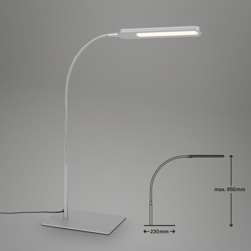 Briloner 7389-014 - LED Pritemdoma lanksti stalinė lempa SERVO LED/8W/230V 3000/4000/6500K