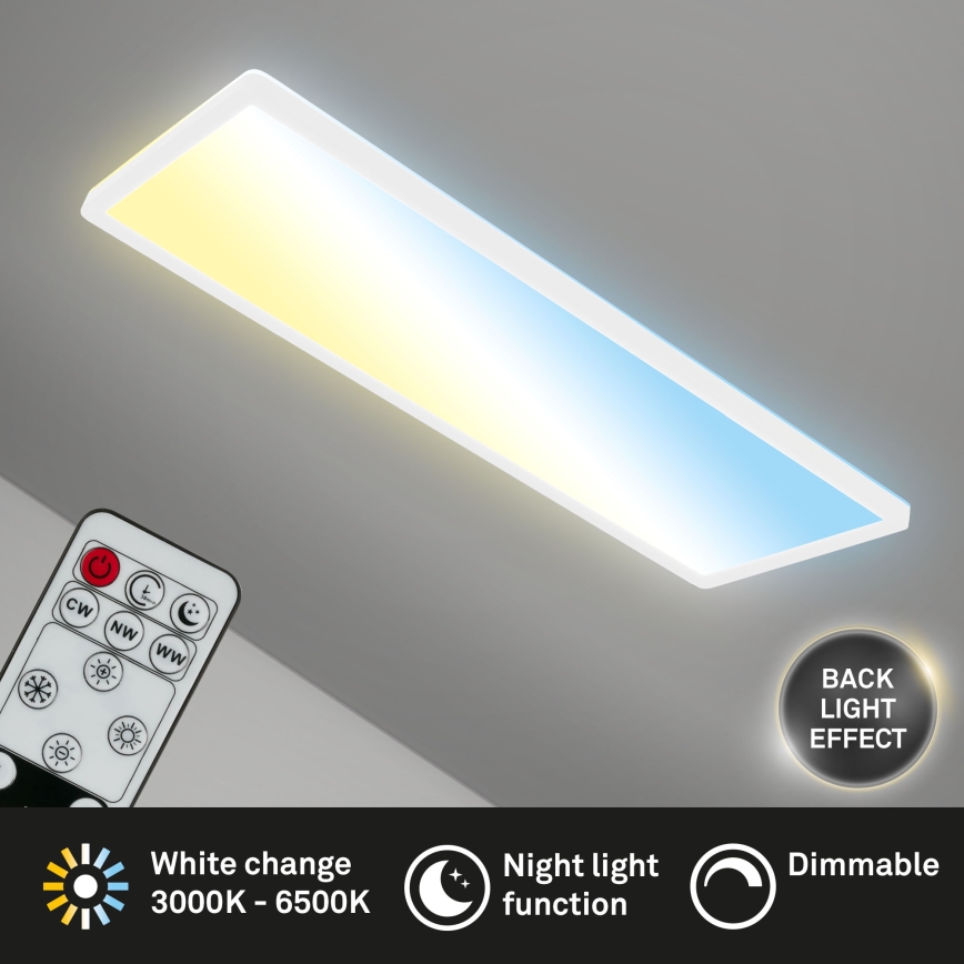 Briloner 7403-016 - LED reguliuojamas lubų šviestuvas SLIM LED/23W/230V 2700-6500K + nuotolinis valdymas
