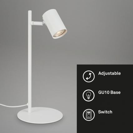 Briloner 7408-016 - Stalinis šviestuvas RETRO 1xGU10/9W/230V balta