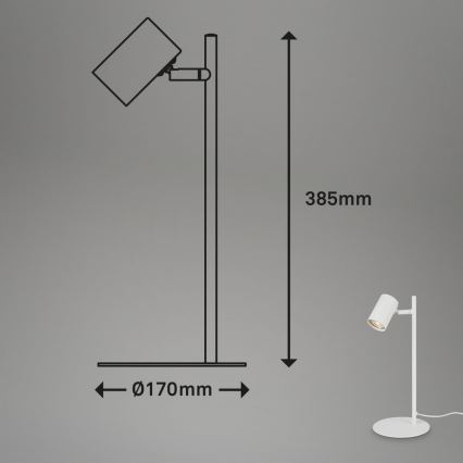Briloner 7408-016 - Stalinis šviestuvas RETRO 1xGU10/9W/230V balta