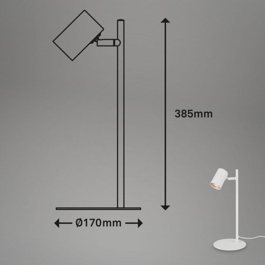 Briloner 7408-016 - Stalinis šviestuvas RETRO 1xGU10/9W/230V balta