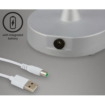 Briloner 7445-014 - LED Pritemdomas įkraunamas lauko jutiklinė Stalinis šviestuvas LED/3W/5V IP44 2000 mAh
