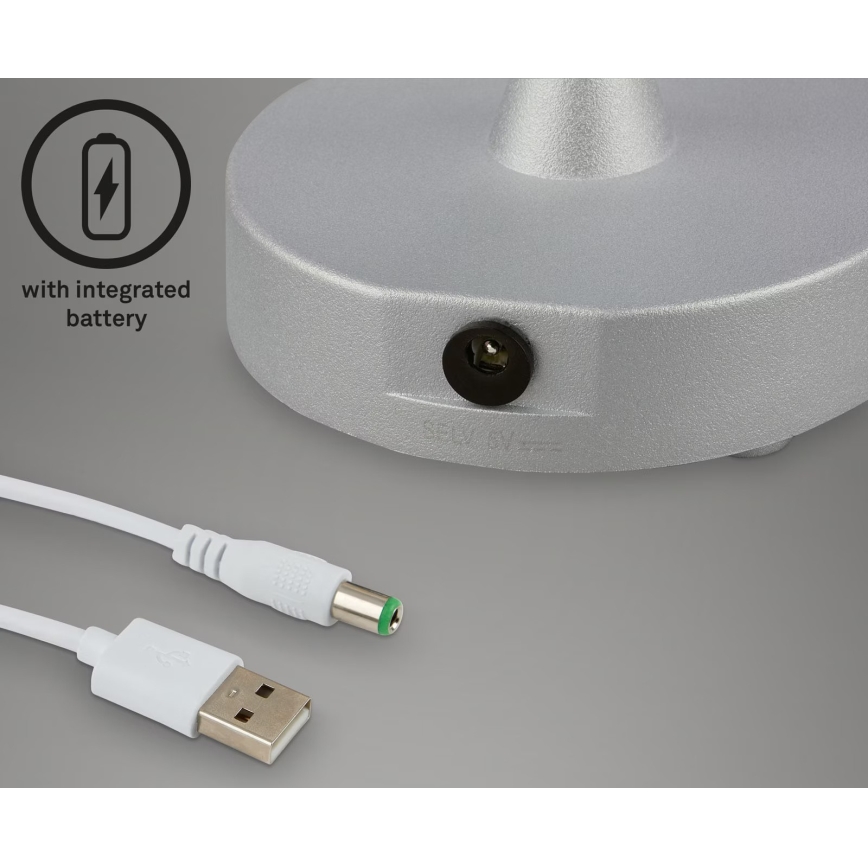 Briloner 7445-014 - LED Pritemdomas įkraunamas lauko jutiklinė Stalinis šviestuvas LED/3W/5V IP44 2000 mAh