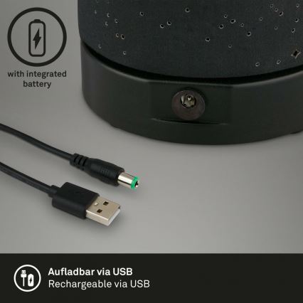 Briloner 7449-015 - LED Pritemdomas lauko jutiklinė lempa STARRY SKY LED/3W/5V IP44 juoda