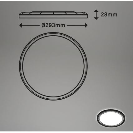 Briloner 7454-414 - LED lubinis šviestuvas DECO LED/18W/230V