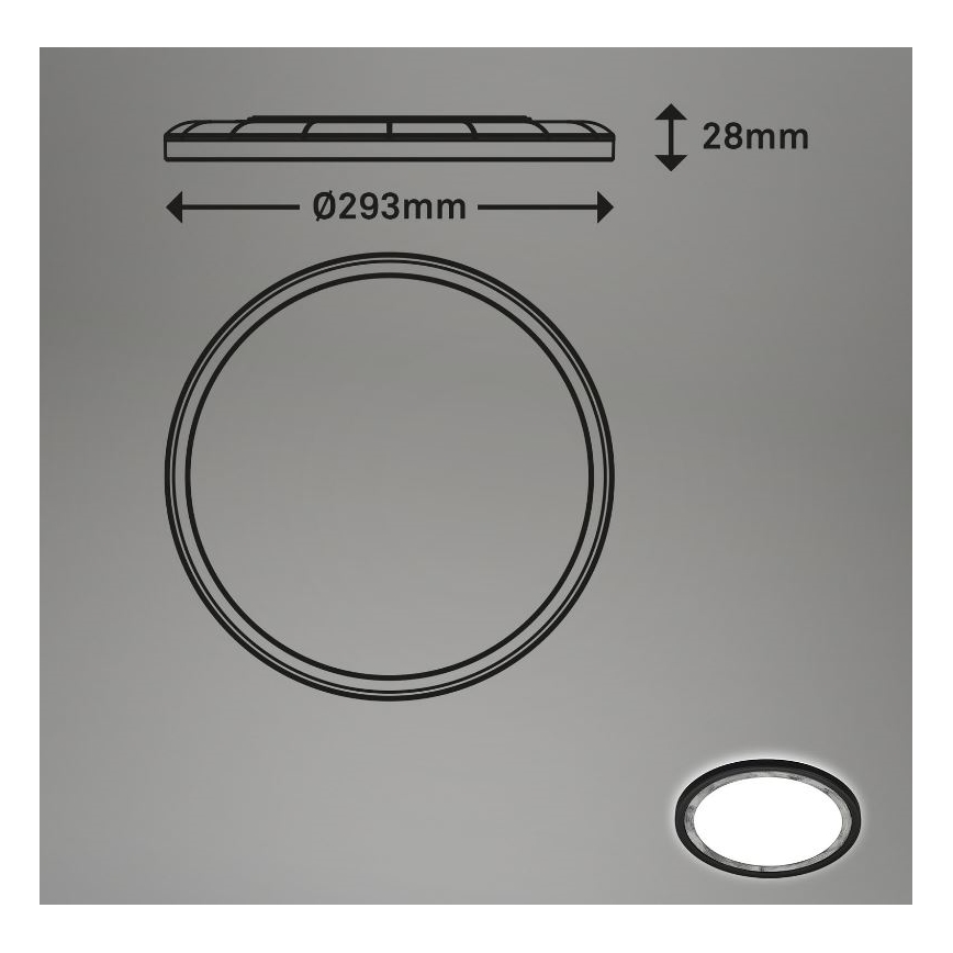 Briloner 7454-414 - LED lubinis šviestuvas DECO LED/18W/230V