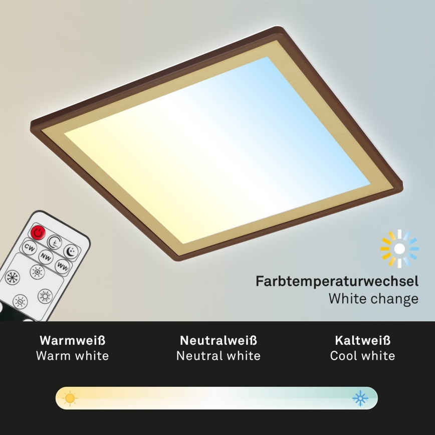 Briloner 7459-417 - LED Pritemdomas lubinis šviestuvas DECO LED/24W/230V 2700-6500K + nuotolinio valdymo pultas