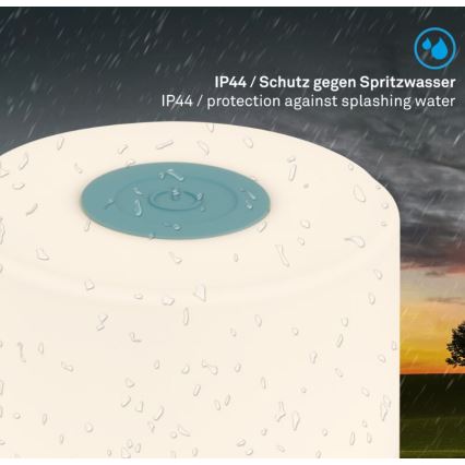Briloner 7461010 - LED Pritemdomas įkraunamas lauko Stalinis šviestuvas LED/2W/5V IP44 1200 mAh mėlyna