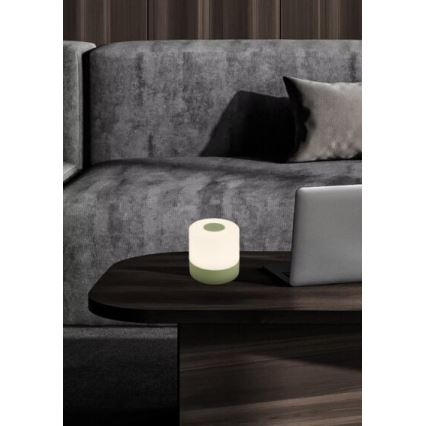 Briloner 7461019 - LED Pritemdomas įkraunamas lauko Stalinis šviestuvas LED/2W/5V IP44 1200 mAh žalia
