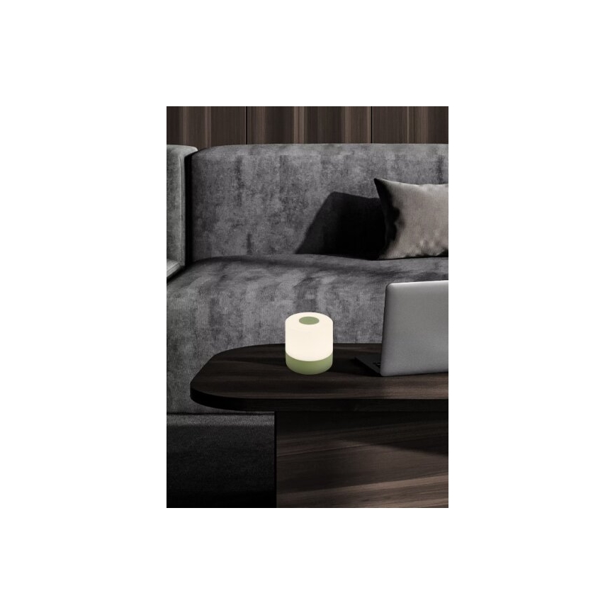 Briloner 7461019 - LED Pritemdomas įkraunamas lauko Stalinis šviestuvas LED/2W/5V IP44 1200 mAh žalia