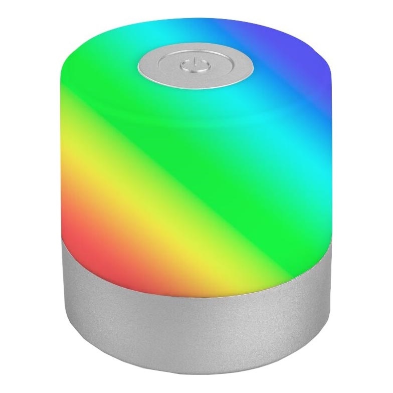 Briloner 7462014 - LED RGB Įkraunamas lauko Stalinis šviestuvas LED/1,5W/5V IP44 1200 mAh matinis chromas