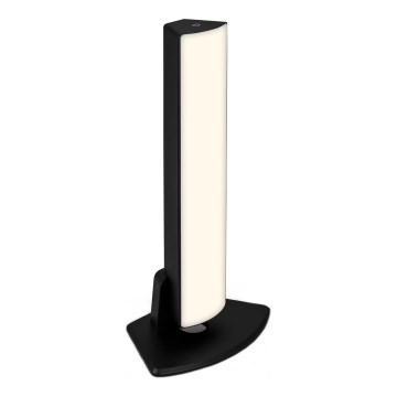 Briloner 7474-015 - LED Pritemdomas jutiklinis įkraunamas lauko Stalinis šviestuvas 2in1 LED/7W/5V 2x2200 mAh USB 3000K IP44 juoda