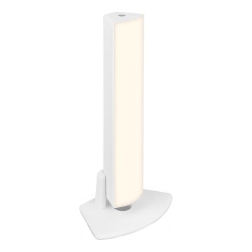 Briloner 7474-016 - LED Pritemdomas jutiklinis įkraunamas lauko Stalinis šviestuvas 2in1 LED/7W/5V 2x2200 mAh USB 3000K IP44 balta