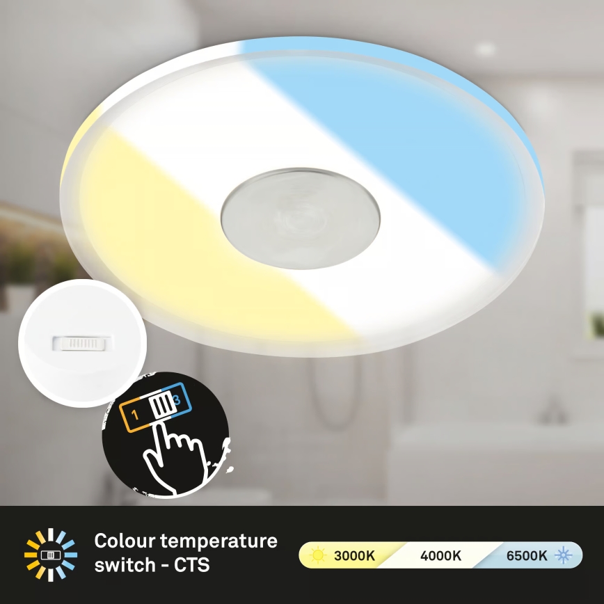 Briloner 7480019 - LED vonios įleidžiamas šviestuvas LED/6W/230V 3000/4000/6500K IP44 balta