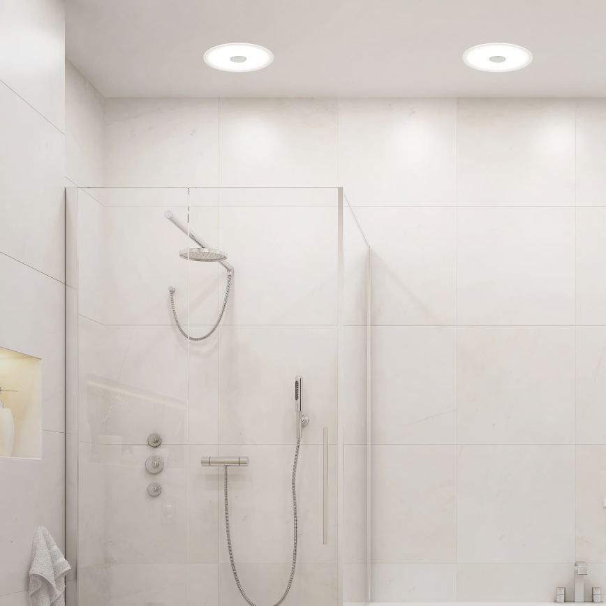 Briloner 7481019 - LED vonios kambario įleidžiamas lubų šviestuvas LED/12W/230V 3000/4000/6500K IP44 balta