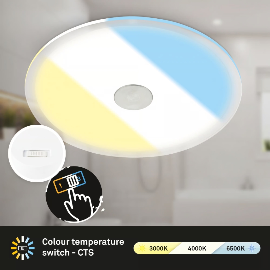 Briloner 7482019 - LED vonios įleidžiamas šviestuvas LED/14W/230V 3000/4000/6500K IP44 baltas