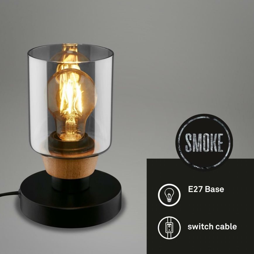 Briloner 7486015 - Stalinis šviestuvas 1xE27/10W/230V juoda