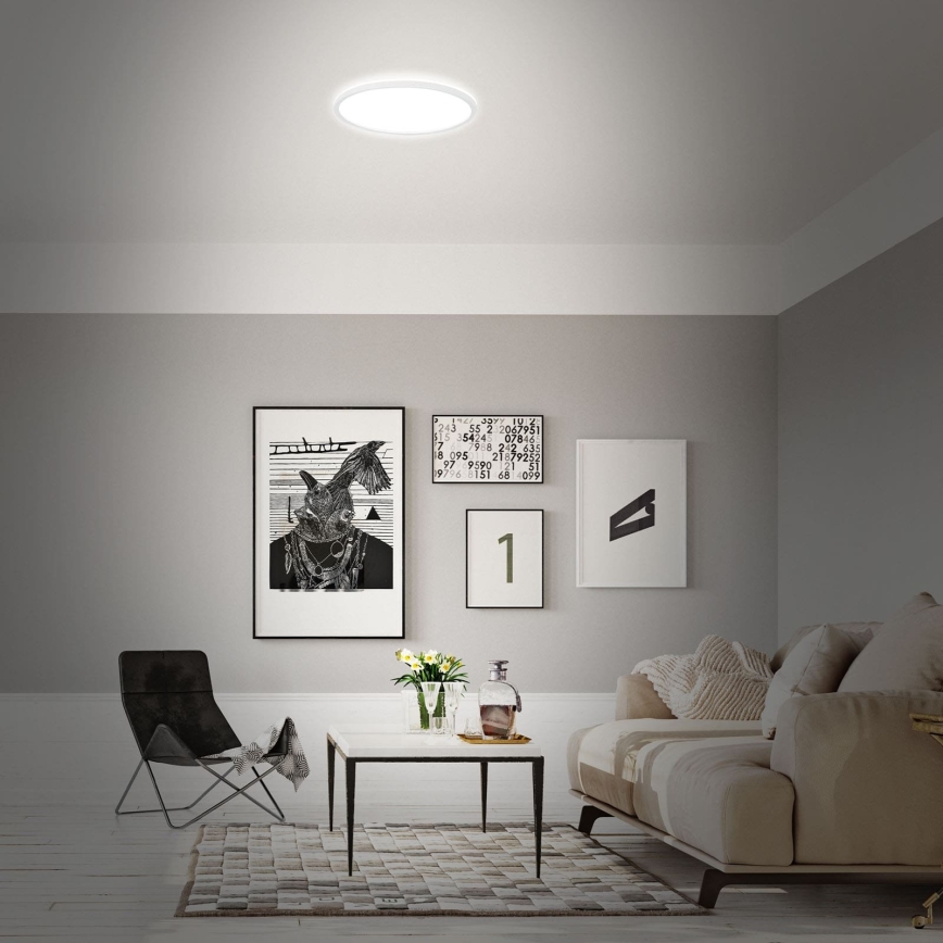 Briloner 7494016 - LED RGBW dimeriuojamas SMART lubinis šviestuvas LED/22W/230V 4000K skersm. 42 cm Wi-Fi Tuya + nuotolinis valdymas