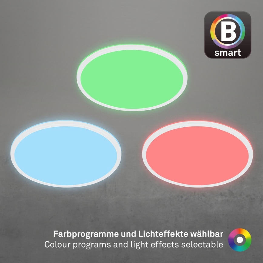 Briloner 7494016 - LED RGBW dimeriuojamas SMART lubinis šviestuvas LED/22W/230V 4000K skersm. 42 cm Wi-Fi Tuya + nuotolinis valdymas