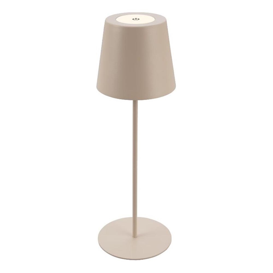 Briloner 7508011 - LED Pritemdoma įkraunama lauko stalinė lempa 2in1 LED/2,5W/5V IP44 smėlio spalvos