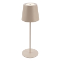 Briloner 7508011 - LED reguliuojama įkraunama lauko stalinė lempa 2in1 LED/2,5W/5V IP44 smėlio spalvos