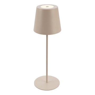 Briloner 7508011 - LED reguliuojama įkraunama lauko stalinė lempa 2in1 LED/2,5W/5V IP44 smėlio spalvos