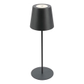 Briloner 7508015 - LED reguliuojama įkraunama lauko stalinė lempa 2in1 LED/2,5W/5V IP44 juoda